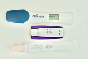 positive pregnancy test in a patient with hypertension in pregnancy